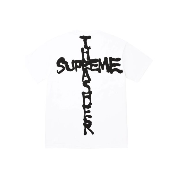 SUPREME THRASHER CROSS TEE-WHITE