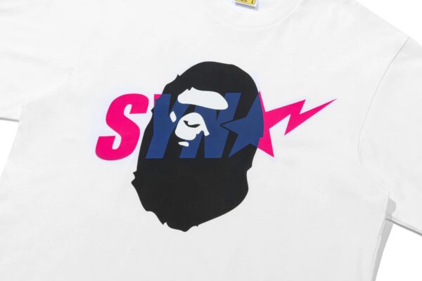 BAPE x SPOTIFY x SYNA APE HEAD RELAXED FIT TEE-WHITE