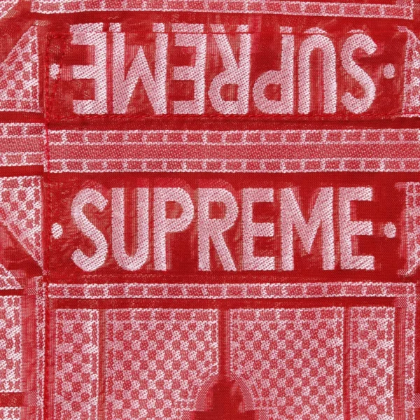 SUPREME TRAY JACQUARD S/S SHIRT-RED