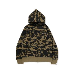 BAPE-1ST-CAMO-ONE-POINT-FULLZIP-HOODIE--GREENCAMO BAPE 1ST CAMO ONE POINT FULLZIP HOODIE-GREENCAMO