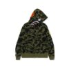 BAPE 1ST CAMO ONE POINT PULLOVER HOODIE-GREEN CAMO
