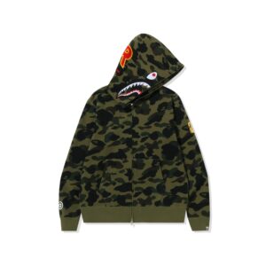 BAPE-1ST-CAMO-SHARK-FULLZIP-HOODIE--GREEN-CAMO BAPE 1ST CAMO ONE POINT PULLOVER HOODIE-GREEN CAMO