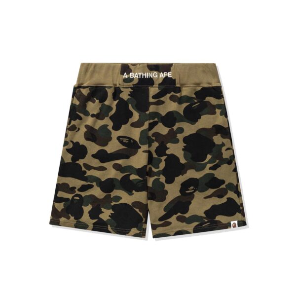 BAPE 1ST CAMO SWEATSHORTS GREEN CAMO