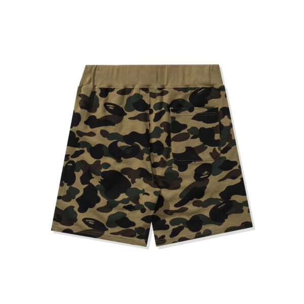BAPE 1ST CAMO SWEATSHORTS GREEN CAMO