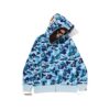 BAPE ABC CAMO 2ND APE FULLZIP HOODIE-BLUE