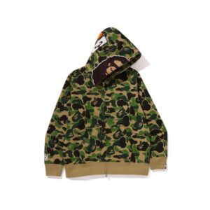 BAPE-ABC-CAMO-2ND-APE-FULLZIP-HOODIE--GREEN BAPE ABC CAMO 2ND APE FULLZIP HOODIE-GREEN