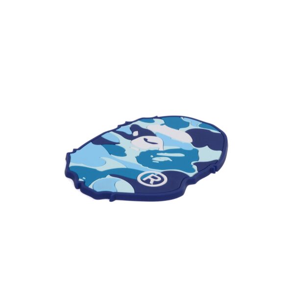 BAPE ABC CAMO APE HEAD COASTER-BLUE