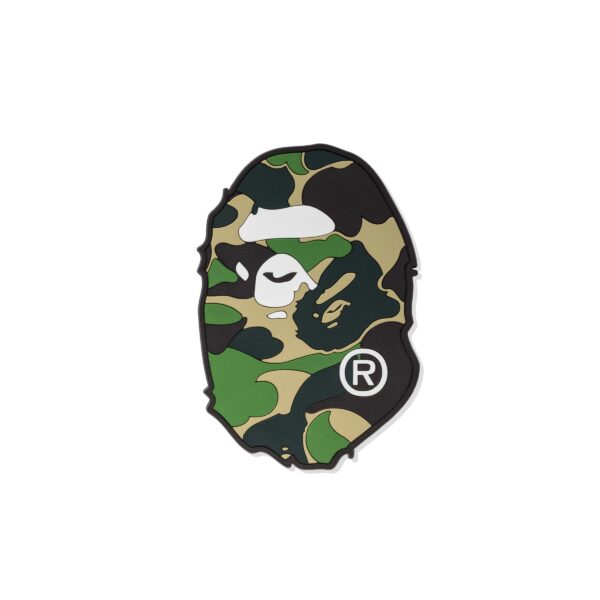 BAPE ABC CAMO APE HEAD COASTER-GREEN