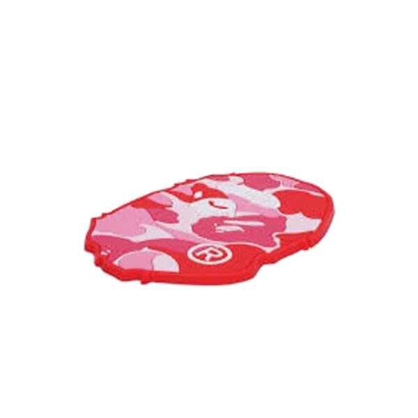 BAPE ABC CAMO APE HEAD COASTER-PINK