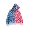 BAPE ABC CAMO SEPERATE SHARK FULLZIP HOODIE-BLUE/PINK