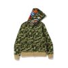 BAPE ABC CAMO SHARK FULLZIP HOODIE-GREEN