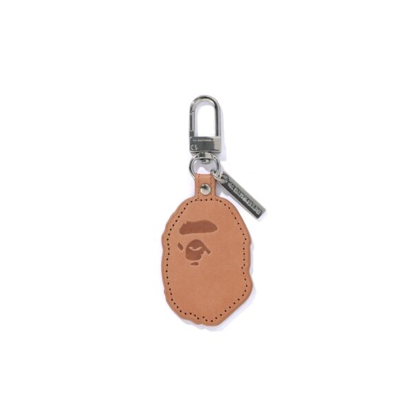 BAPE APE HEAD LEATHER KEYCHAIN
