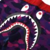 BAPE CRAZY CAMO SHARK SWEATSHORTS-PURPLE