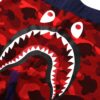 BAPE CRAZY CAMO SHARK SWEATSHORTS-RED