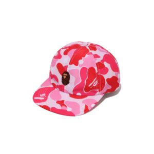 BAPE-DOT-CAMO-ONE-POINT-PANEL-CAP--PINK BAPE DOT CAMO ONE POINT PANEL CAP-PINK