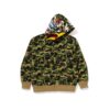 BAPE SPC CAMO EAGLE RELAXED FIT FULLZIP HOODIE-GREEN