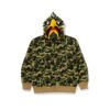 BAPE SPC CAMO EAGLE RELAXED FIT FULLZIP HOODIE-GREEN