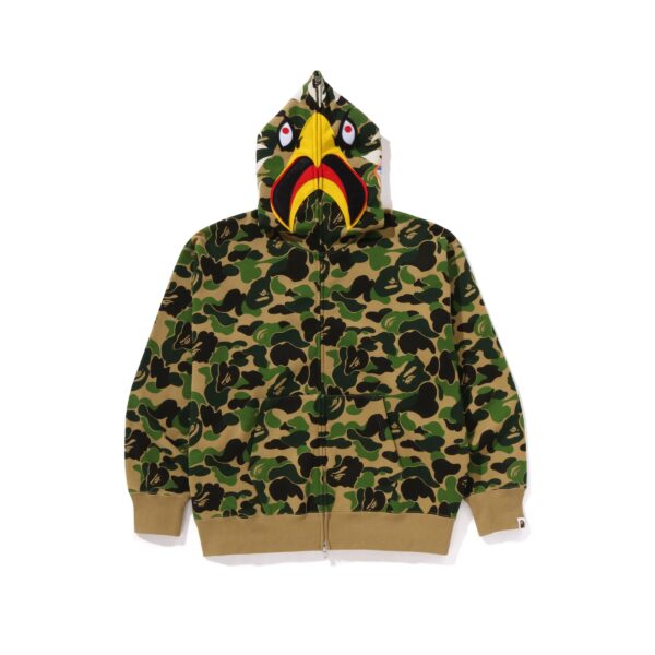 BAPE SPC CAMO EAGLE RELAXED FIT FULLZIP HOODIE-GREEN