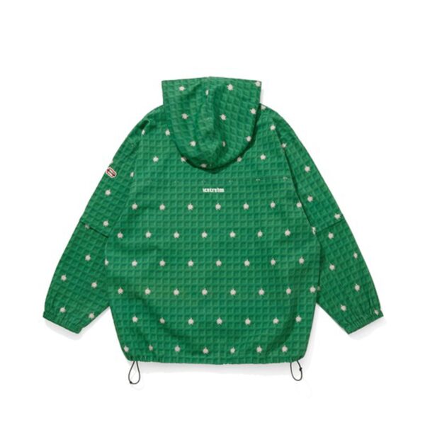 BBC ICE CREAM WAFFLE 2 WAY HALF ZIP SHIRT JACKET