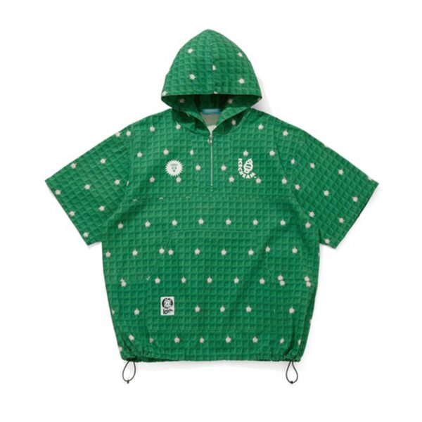 BBC ICE CREAM WAFFLE 2 WAY HALF ZIP SHIRT JACKET