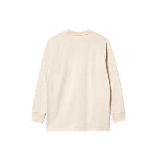 CARHARTT L/S AMERICAN SCRIPT TEE-NATURAL