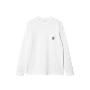 CARHARTT-L-S-POCKET-LOOSE-TEE--WHITE CARHARTT L/S POCKET LOOSE TEE-WHITE