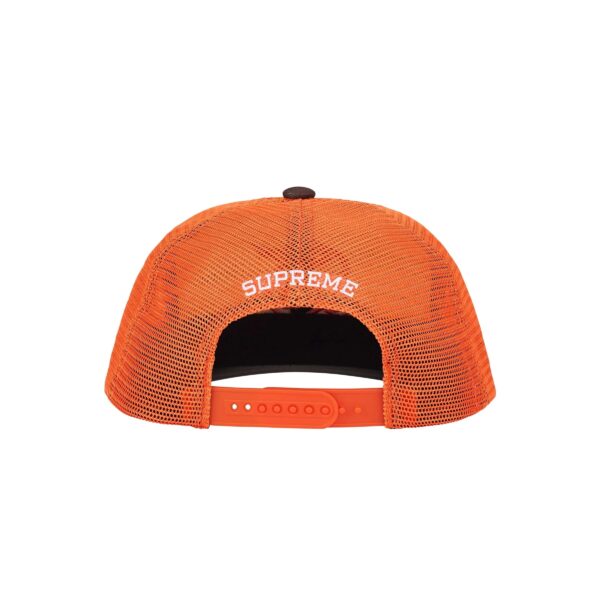 SUPREME FW25 CONTRAST S MESH BLACK 6 PANEL-ORANGE