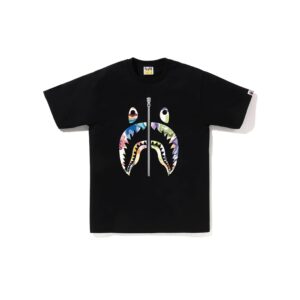 BAPE ART CAMO SHARK TEE-BLACK