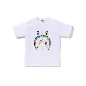 BAPE ART CAMO SHARK TEE-WHITE