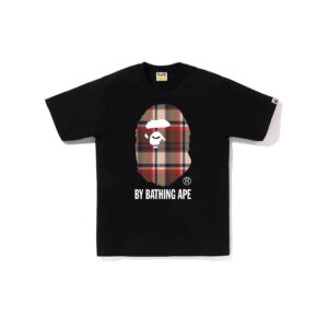 BAPE CHECK BY BATHING APE TEE-BLACK