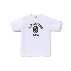 BAPE CITY CAMO GID COLLEGE LOGO TEE-WHITE