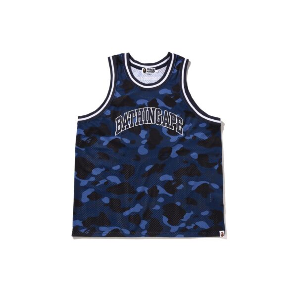 BAPE COLOR CAMO BASKETBALL JERSEY-DARK BLUE
