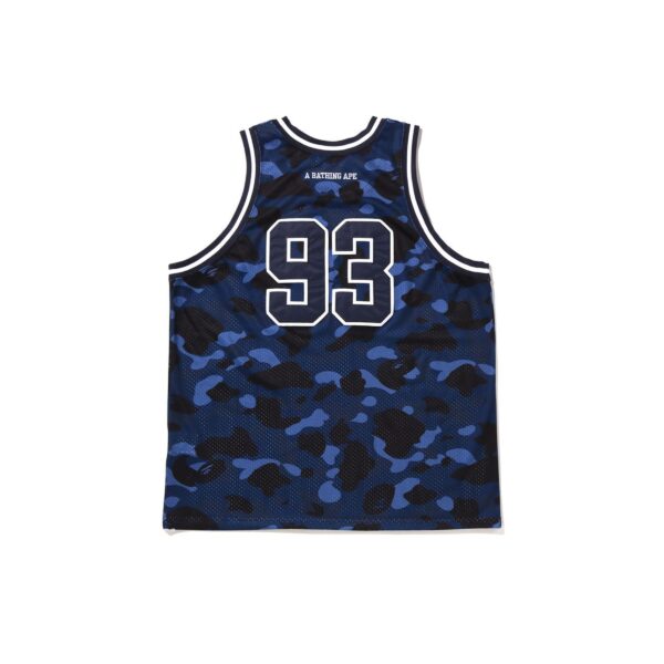 BAPE COLOR CAMO BASKETBALL JERSEY-DARK BLUE
