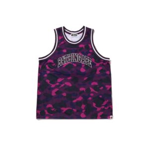 BAPE-COLOR-CAMO-BASKETBALL-JERSEY--PURPLE BAPE COLOR CAMO BASKETBALL JERSEY-PURPLE