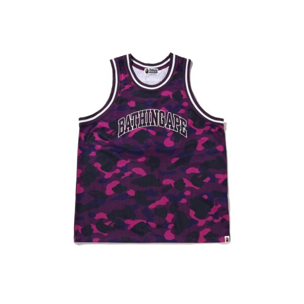BAPE COLOR CAMO BASKETBALL JERSEY-PURPLE
