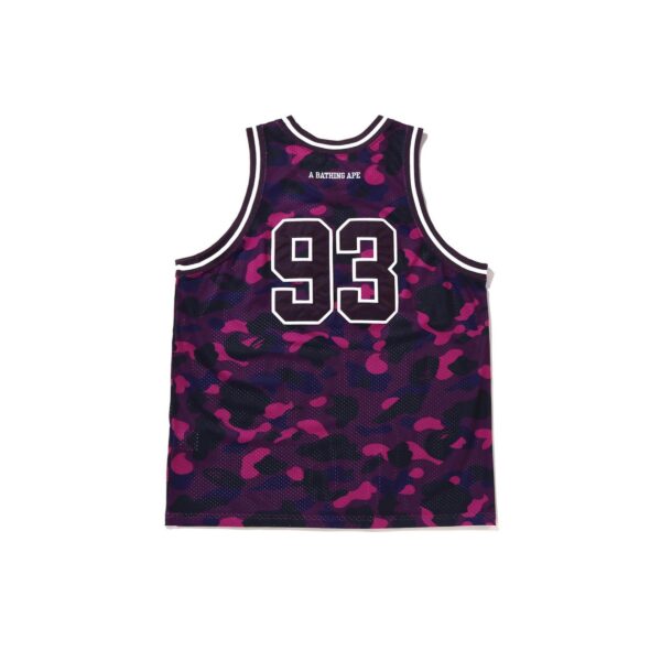 BAPE COLOR CAMO BASKETBALL JERSEY-PURPLE
