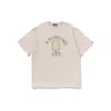BAPE COLOR STONE COLLEGE LOGO RELAXED FIT TEE-WHITE