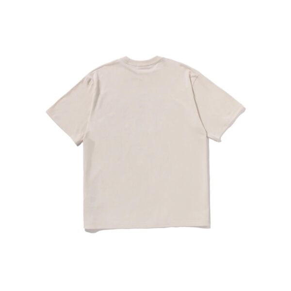 BAPE COLOR STONE COLLEGE LOGO RELAXED FIT TEE-WHITE