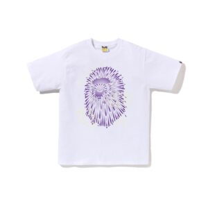 BAPE-FIREWORK-APE-HEAD-TEE--PURPLE-WHITE BAPE FIREWORK APE HEAD TEE-PURPLE/WHITE