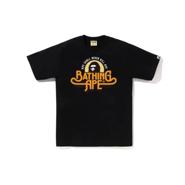 BAPE GENUINE GARMENT LOGO TEE-BLACK