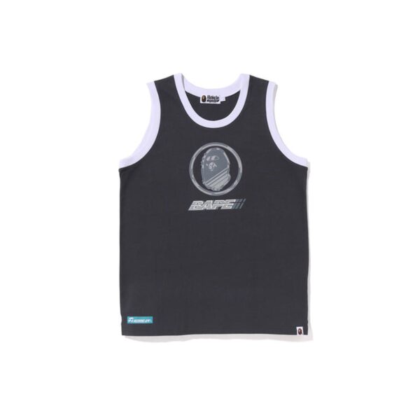 BAPE GRAPHIC TWO TONE TANKTOP-CHARCOAL