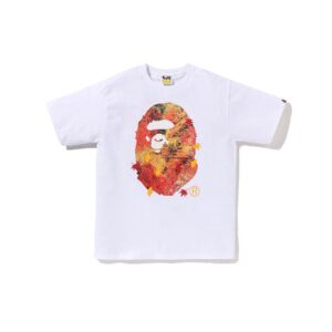BAPE-JAPAN-AUTUMN-PHOTO-APE-HEAD-TEE--WHITE BAPE JAPAN AUTUMN PHOTO APE HEAD TEE-WHITE