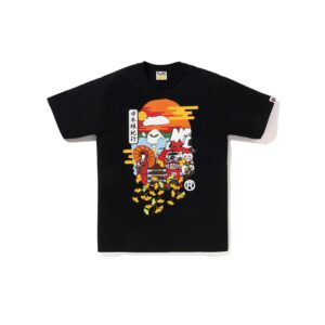 BAPE-JAPAN-CULTURE-AUTUMN-APE-HEAD-TEE--BLACK BAPE JAPAN CULTURE "AUTUMN" APE HEAD TEE-BLACK