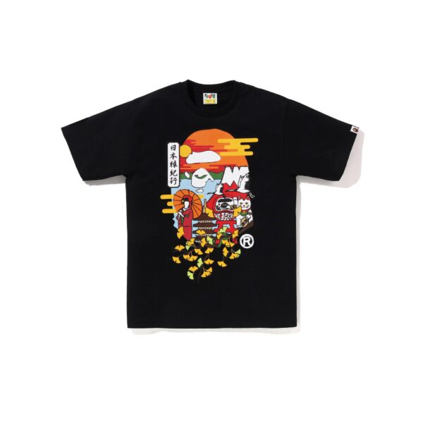 BAPE JAPAN CULTURE "AUTUMN" APE HEAD TEE-BLACK
