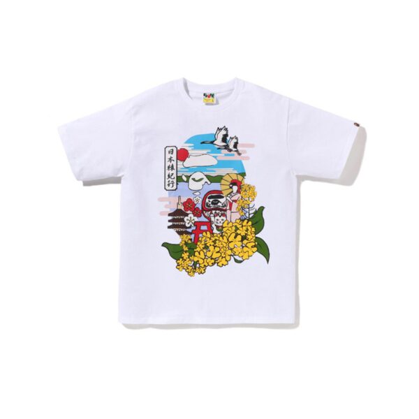 BAPE JAPAN CULTURE "SPRING" APE HEAD TEE-WHITE