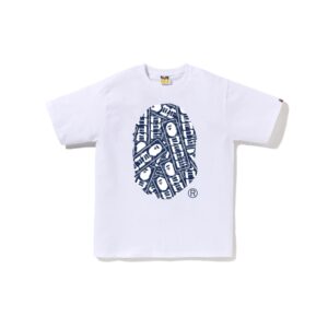 BAPE-JAPANESE-CLOUD-CAMO-LABEL-TEE--WHITE BAPE JAPANESE CLOUD CAMO LABEL TEE-WHITE