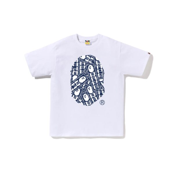 BAPE JAPANESE CLOUD CAMO LABEL TEE-WHITE