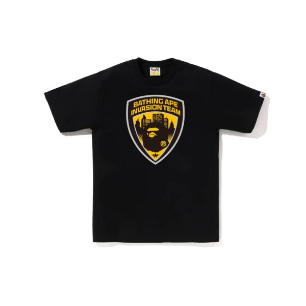 BAPE SECURITY EMBLEM TEE-BLACK