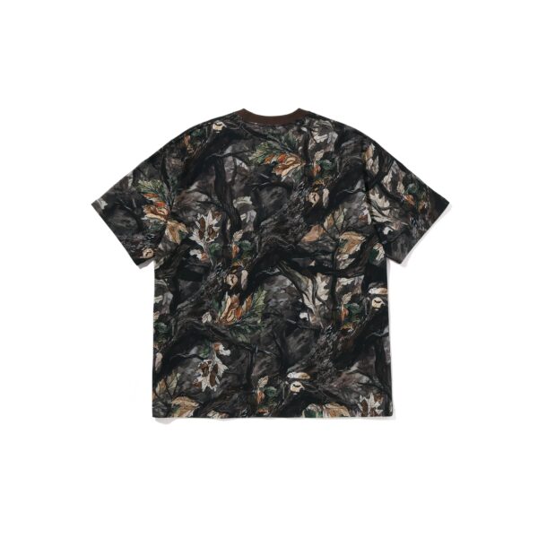 BAPE TREE EDGE CAMO APE FACE RELAXED FIT TEE-BROWN