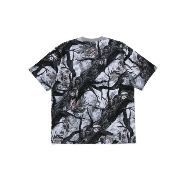 BAPE TREE EDGE CAMO APE FACE RELAXED FIT TEE-WHITE